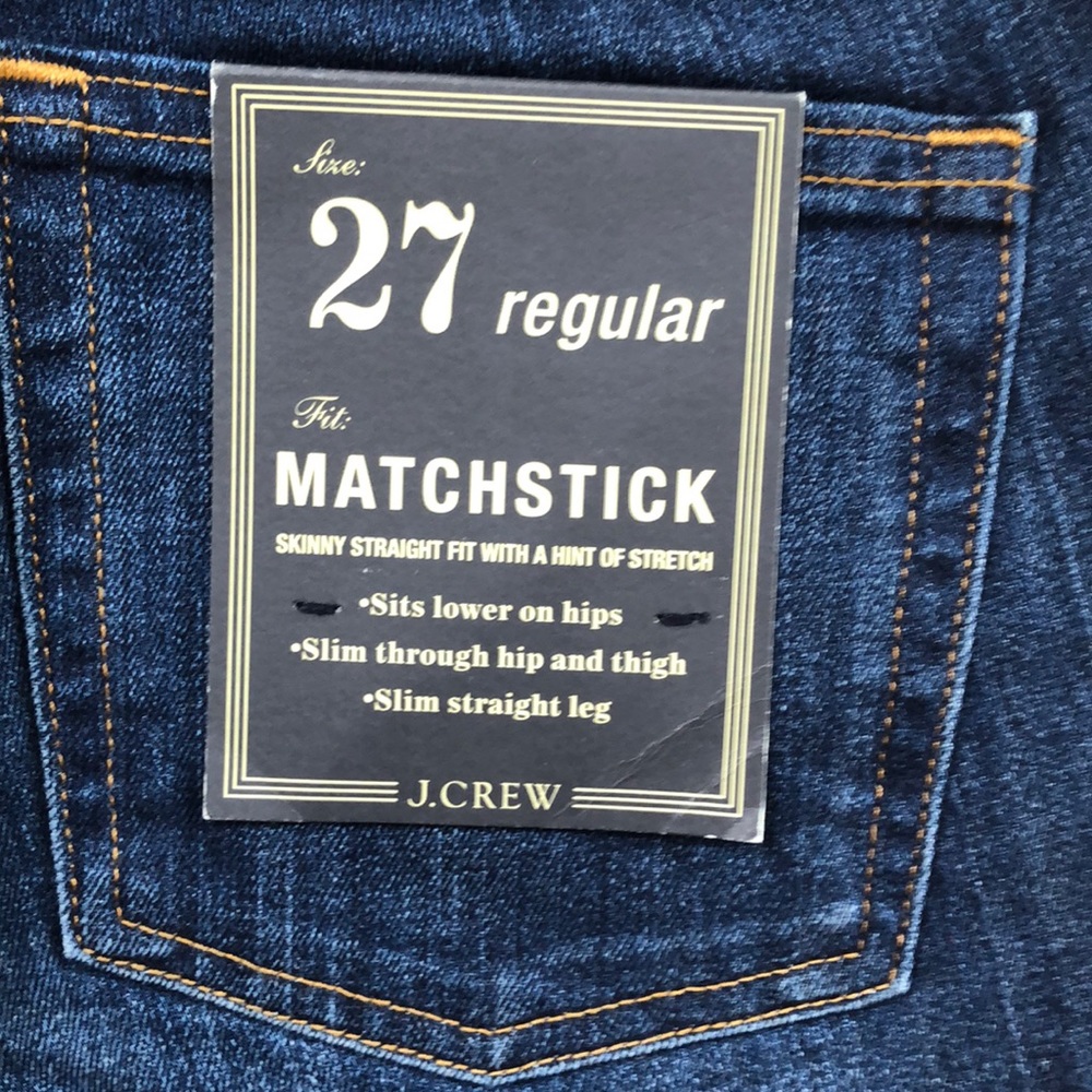 NWT J.Crew Mathstick jeans - Picture 4 of 4